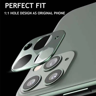 ฟิล์มกระจกนิรภัยกันรอยหน้าจอ ป้องกันเลนส์กล้อง ด้านหลัง หลากสี สําหรับ iPhone 11 Pro Max 11 11Pro 11Promax
