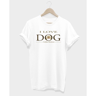 เสื้อยืดหมาโกลเด้น I LOVE DOG_01