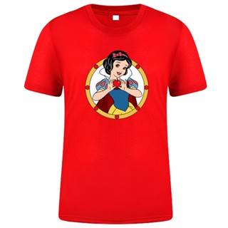 Cotton T-Shirt Snow White Disney Cute s Mens Casual Harajuku Tops Casual Simple T Shirt Cartoon Kawaii Male Tee Shi_01