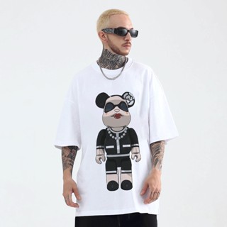 Bearbrick Oversized T Shirt for Men Women Cotton Tshirts Trendy Short Sleeve Fashion Loose Clothingเสื้อยืด_05