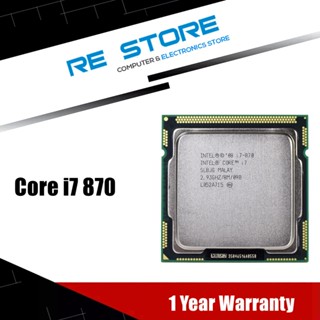 หน่วยประมวลผลแกนควอด CPU 41t7 Intel core i7 870 2.93GHz 95W LGA 1156 8 ม.