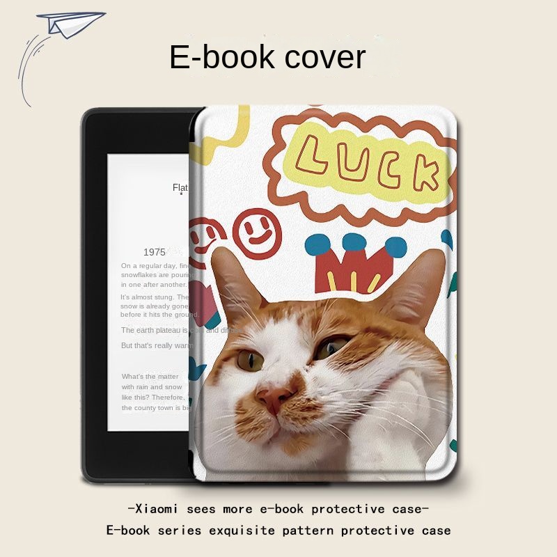เหมาะสําหรับ Xiaomi E-Book Protective Case kindle Huawei JDRead1 Palm Reading light2 Reader Cat หญิง GIWB