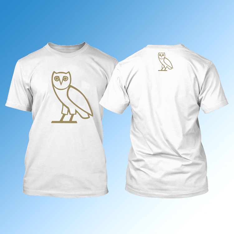 Ovo ครึ่งแขน Ovoxo เสื้อยืดนกฮูกผู้ชายผู้หญิงแฟชั่นลําลอง All-Match ผ้าฝ้ายแท้พิมพ์เสื้อผ้าฤดูร้อน