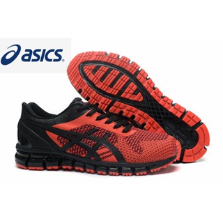 ASICS 360 KNIT Mens Stable Cushioning Shock Absorbing Running Shoes Black Red