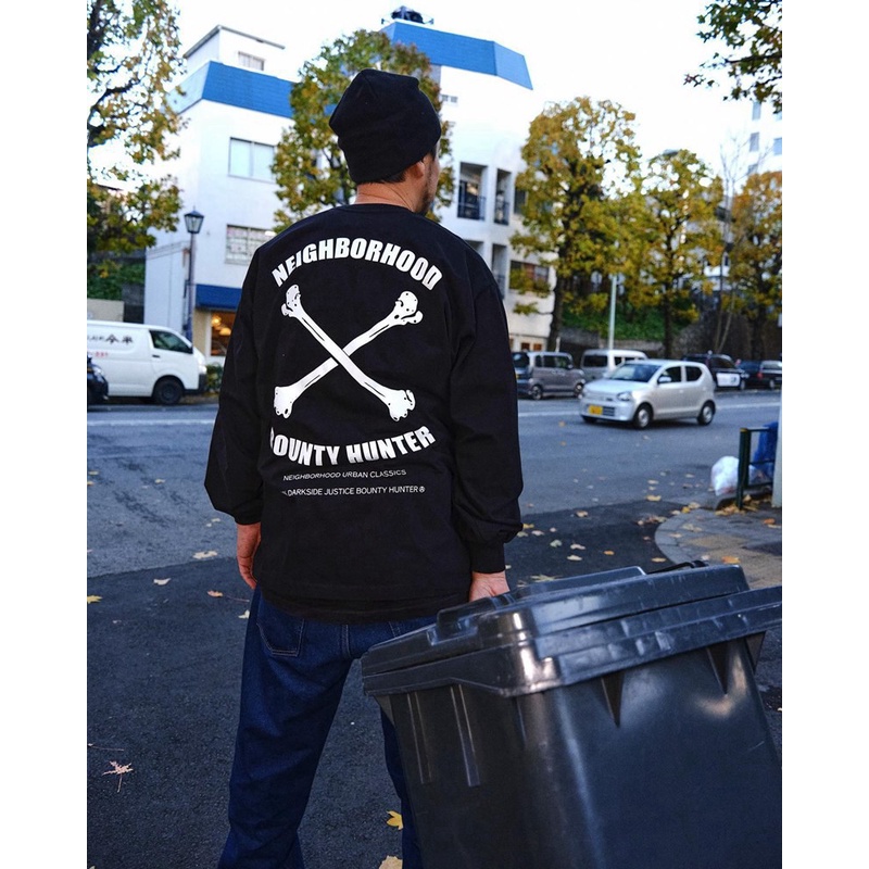 NEIGHBORHOOD BOUNTY HUNTER联名元เสื้อยืดแขนสั้นพิมพ์ลาย