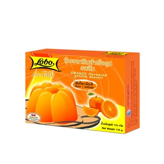 โลโบ้วุ้นเจลาติน ORANGE ส้ม 110ก.LOBOFLAVORED GELATIN DESSERT110G.(1X24)