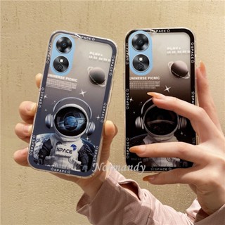 พร้อมส่ง เคสโทรศัพท์มือถือ ซิลิโคนนิ่ม TPU กันกระแทก ลายการ์ตูนนักบินอวกาศ สร้างสรรค์ สําหรับ OPPO Reno8 T 5G 4G 2023