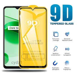 กระจกนิรภัย 9D แบบเต็มจอ สําหรับ Realme C55 C53 C35 C33 C30s C30 C31 C25 C25s C25y C21 C21y C20 C17 C15 C12 C11 C3 4G 5G 2023