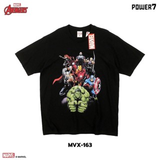 Hot sale🔥Power 7 Shop เสื้อยืดการ์ตูน ลิขสิทธ์แท้ ลาย MARVEL COMICS  T-SHIRTS (MVX-163)