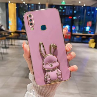 เคสโทรศัพท์มือถือ TPU ลายกระต่ายหน้ายิ้ม หรูหรา สําหรับ VIVO Y17 Y15 Y12 Y12i Y11 2019 2023