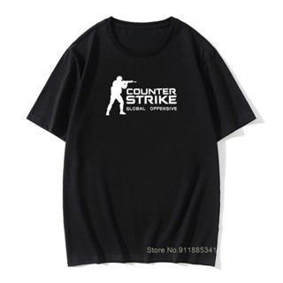 เสื้อยืดลําลอง แขนสั้น พิมพ์ลาย CS GO Counter Strike Global Offensive CSGO แฟชั่นฤดูร้อน สําหรับผู้ชายเกาหลีใส่เดิน_04