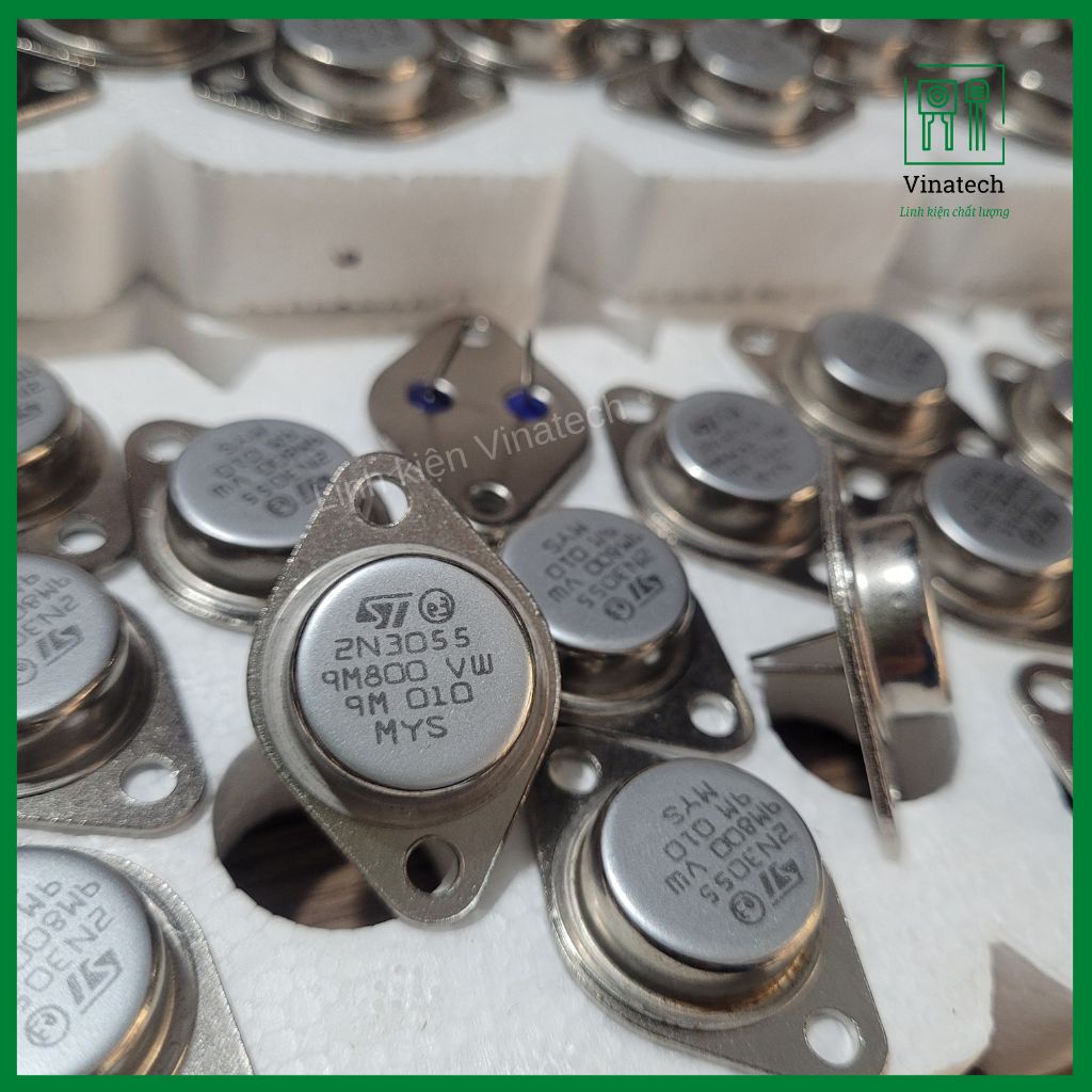 หอยเหล็ก 10 ตัว 2n3055 ใหม่เอี่ยม คุณภาพดี ทรานซิสเตอร์ 2n3055 พิมพ์ด้านมาเลย์สวยงาม