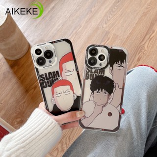 เคสโทรศัพท์มือถือ TPU แบบนิ่ม ลาย The Slamdunk Sakuragi Hanamichi Rukawa Kaede ป้องกันเลนส์ สําหรับ iphone 14 Plus 14 13 12 11 Pro Xs Max XR X 8 7 Plus SE 2020 2022