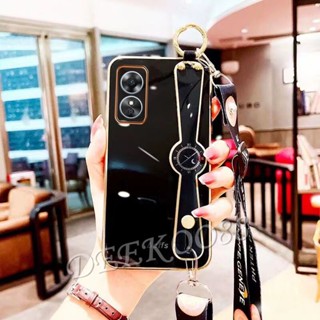 ใหม่ เคสโทรศัพท์มือถือ ขอบตรง พร้อมสายคล้องคอ และสายคล้องคอ สําหรับ OPPO Reno8 T Reno 8 8T 4G 5G 2023 RENO8T