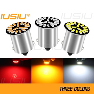 Iusiu ใหม่ ไฟเลี้ยว ไฟเบรกท้ายรถจักรยานยนต์ 1157 Led 1156 4014 18smd P21W P21 5W BA15S BAY15D