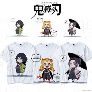 Summer Anime Demon Slayer T Shirt Children Kids Cartoon Blade of Ghost Graphic T shirt Kimetsu No Yaiba Cosplay Tee_08