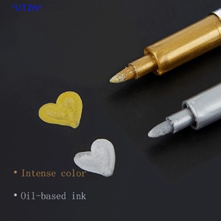 Utzn&gt; ใหม่ ปากกามาร์กเกอร์ โลหะ กันน้ํา DIY 1 ชิ้น