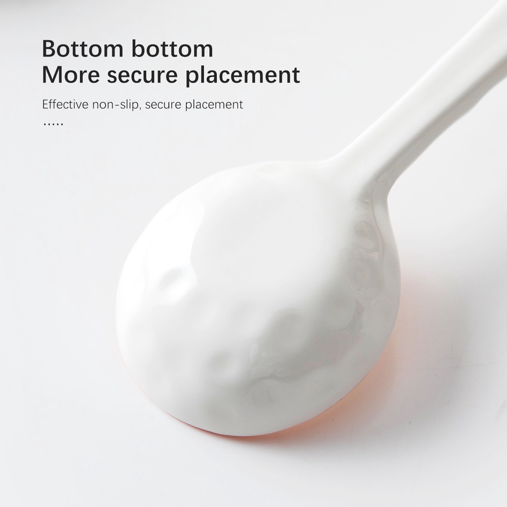 Jujiajia ช้อนเซรามิค ด้ามจับยาว ลายการ์ตูน สไตล์ญี่ปุ่น สร้างสรรค์ สําหรับครัวเรือน ช้อน - รูปที่ 3