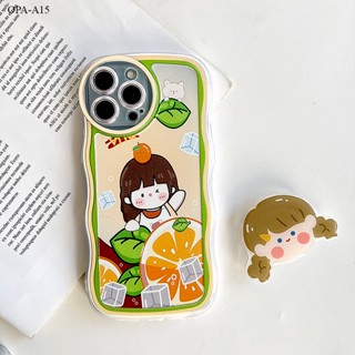 OPPO A15 A15S A16 A16K A16E A17 A17K A37 A37F NEO 9 A39 A57 A83 2016 สำหรับ Case Lovely Girl เคส เคสโทรศัพท์ เคสมือถือ Full Cover Soft Clear Phone Case Shockproof Cases【With Free Holder】