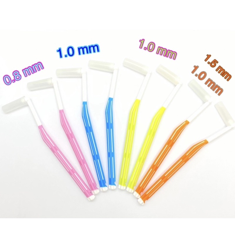 Kentoyshop แปรงซอกฟัน Ken&Klean ด้ามตัว L คละขนาด 0.6 , 0.7 ,0.8 ,1.0 ,1.2 ,1.5 mm