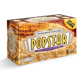 ป๊อปสตาร์ไมโครเวฟ ก. รสกริลล์คอร์น 231POPSTAR MICROWAVE GRILLEDCORN231G.