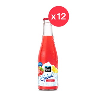 SplashStrawberry ขวดน้ำผักและน้ำผลไม้MinuteMaid 250มล.12 สแปลชมินิทเมดมินิทเมดรสสตรอเบอร์รี่เลม่อนบิงซู StrawberrySplas