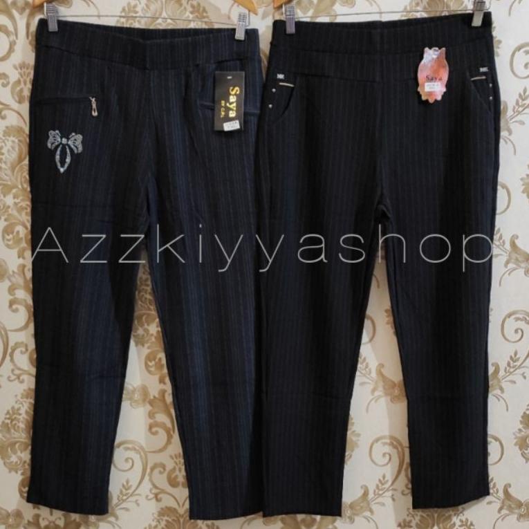 SAYA พร้อมส่ง MY IMPORTED PANTS WITH SUPER JUMBO STRIPES และ POCKETS 6XL, 7XL, 8XL