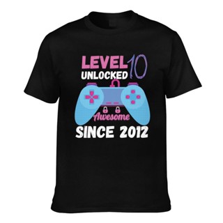 High Quality Level 10 Unlocked Awesome Since 2012 Men T-Shirt Gifts_03