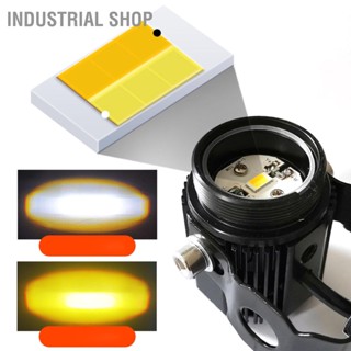 Industrial Shop รถจักรยานยนต์ LED สปอร์ตไลท์ ไฟคู่สี ไฟต่ำ ไฟสูง Super Bright โคมไฟกันน้ำ 12-36V