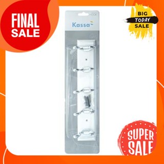 ขอแขวนผ้า 5 ขอ KASSA รุ่น KS-N019 โครเมียมClothes hanger 5 hooks model KS-N019 chrome