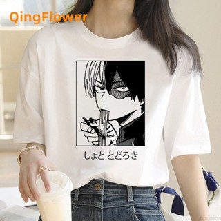 My Hero Academia Todoroki tshirt clothes women funny white t-shirt print aesthetic grunge clothes_04