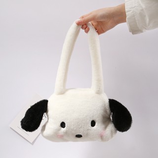 Ins Japanese Pacha Dog Bag Plush Cute Portable Bag Female Gift To Girlfriend One-shoulder Messenger Bag Plush Toy