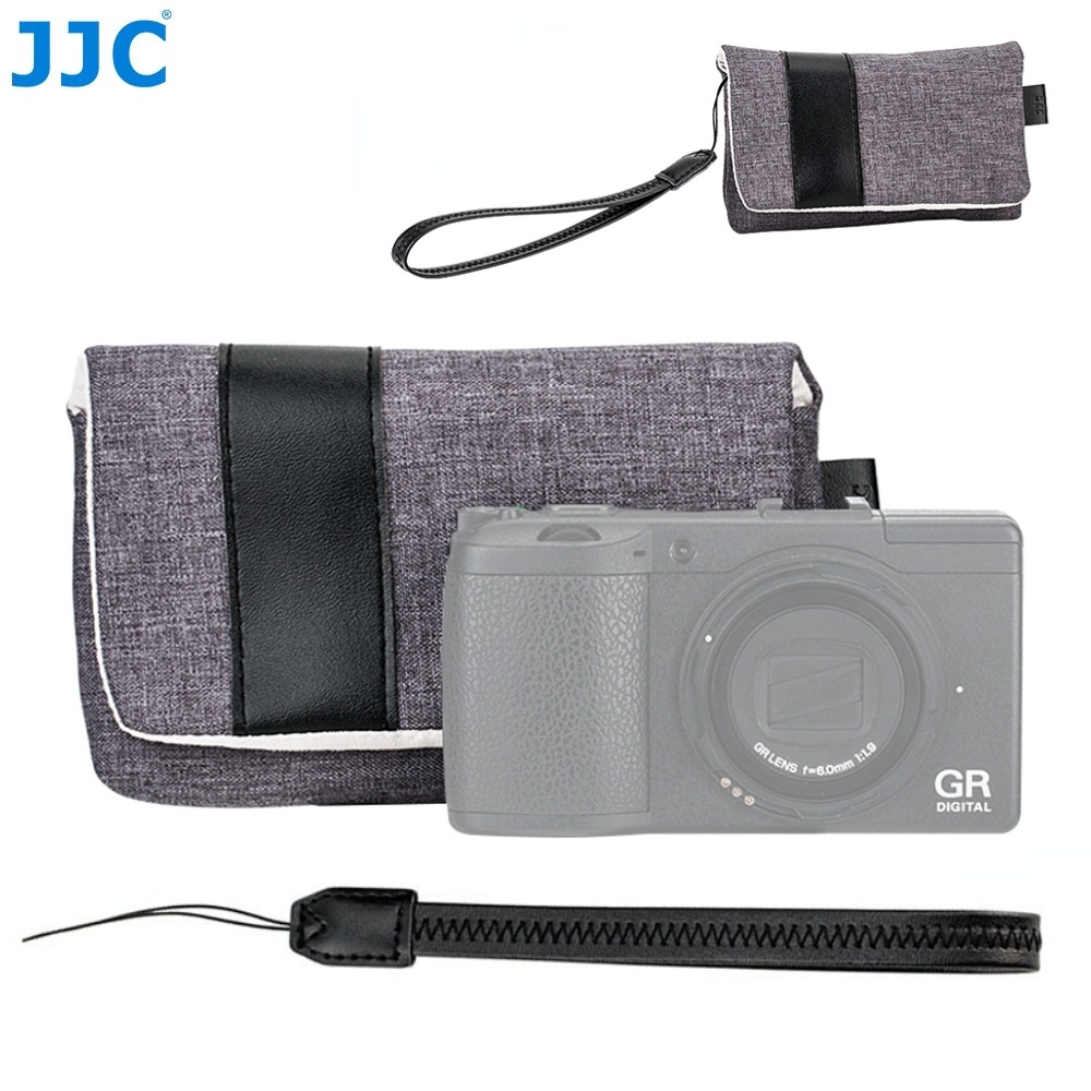 JJC กระเป๋ากล้องคอมแพคกล้องดิจิตอลกระเป๋าเดินทางสำหรับ Sony ZV-1, RX100 VA VII VI V IV III II, Ricoh GR3 GR IIIx III II, Canon G7X & Mark III II, Olympus TG-1/2/3/4/5