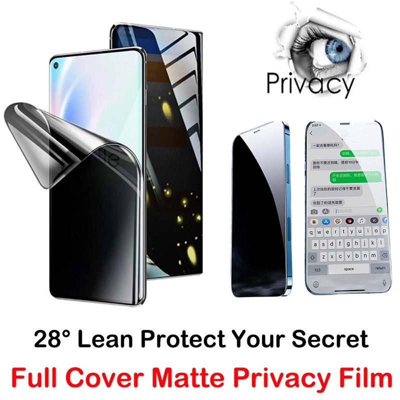 LAYAR Hydrogel Matte Spy Privacy Oppo A35 / A55 4G / A55 5G / A95 4G / A95 5G / A36 / A56 5G / A76 /