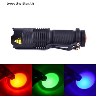 ไฟฉาย LED สีแดง สีเขียว สีฟ้า สําหรับตั้งแคมป์