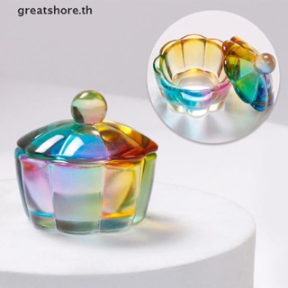 Greatshore ถ้วยแก้วคริสตัล พร้อมฝาปิด สําหรับล้างเล็บ TH