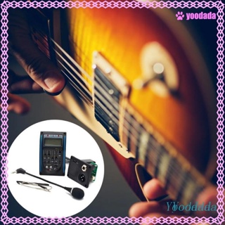 Yoo 5 Band EQ Preamp LCD Tuner Piezo Pickup Equalizer System พร้อมไมค์จอแสดงผล LCD