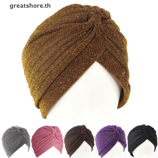 Greatshore หมวกผ้าโพกหัวแฟชั่น ยืดหยุ่น แบบนิ่ม สไตล์อินเดีย สําหรับผู้ชาย ผู้หญิง TH