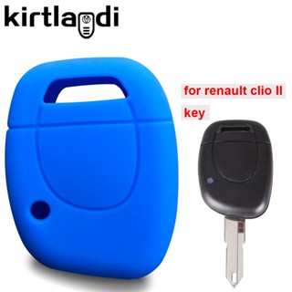 Fgcdkk72fakkpd38 เคสกุญแจซิลิโคน 1 ปุ่ม สําหรับ Renault Clio Kangoo Master Twingo II Thalia