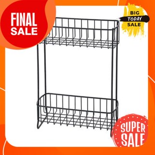 ตะแกรงวางของติดผนัง 2ชั้น KASSA รุ่น KS-511 สีดำ2-tier wall shelf, model KS-511, black