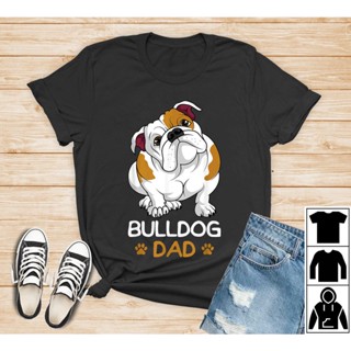 Mens Bulldog Dad Funny English Bulldog Dog Owner for Men T-Shirt_04