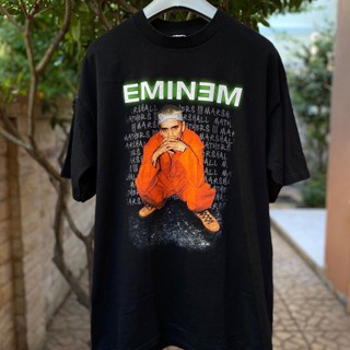 เสื้อยืดแขนสั้น พิมพ์ลาย Eminem Eminem Rap Rap สไตล์ฮิปฮอป วินเทจ เรโทร สําหรับผู้ชาย และผู้หญิง