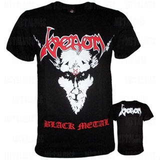 Venom เสื้อยืดแขนสั้น ผ้าฝ้าย 100% พิมพ์ลายวงร็อคเยห์ ไซซ์ M L สไตล์ฮิปฮอป