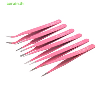 # Aorain.th  # แหนบสเตนเลส สีชมพู แบบมืออาชีพ สําหรับกันคิ้ว