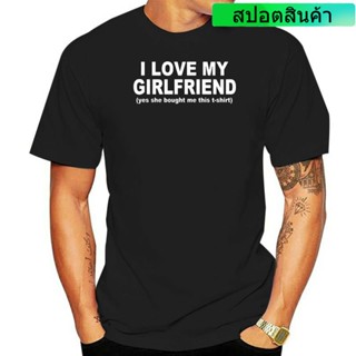 ใหม่ เสื้อยืดลําลอง ผ้าฝ้าย 100% แขนสั้น คอกลม พิมพ์ลาย I Love My Girlfriend 2022 แฟชั่น สําหรับผู้ชาย คู่รัก