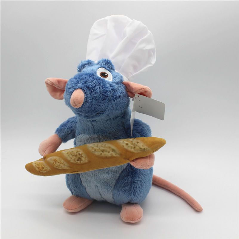 Disney ตุ๊กตาหนู ขนมปัง Ratouille Remy ขนาด 30 ซม. ของเล่นสําหรับเด็ก