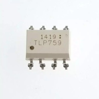 optocoupler แบบอินไลน์ TLP759 DIP8 SMD  TLP759 SOP-8  opto-isolator ซัพพลาย optocoupler ของแท้