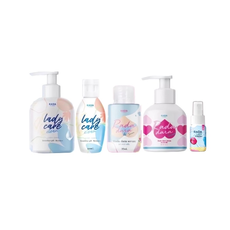 เรทส่ง 100 ขวด รดาเลดี้แคร์ RADA Lady Care Dara Serum ล้างจุดซ่อนเร้น เลดี้/ดารา ขวดเล็กและหัวปั๊ม ครีมก้น