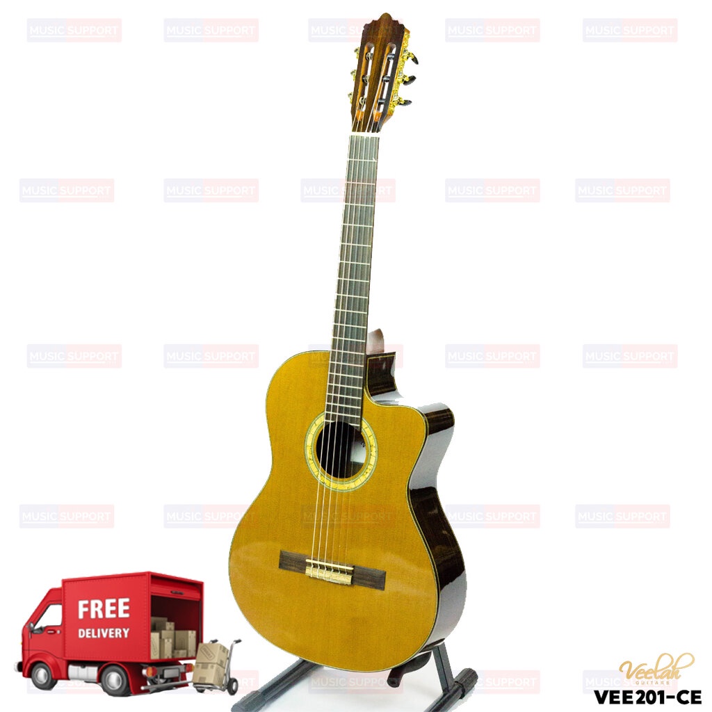 Veelah V201CE Electric Classic Guitar กีตาร์คลาสสิกไฟฟ้า