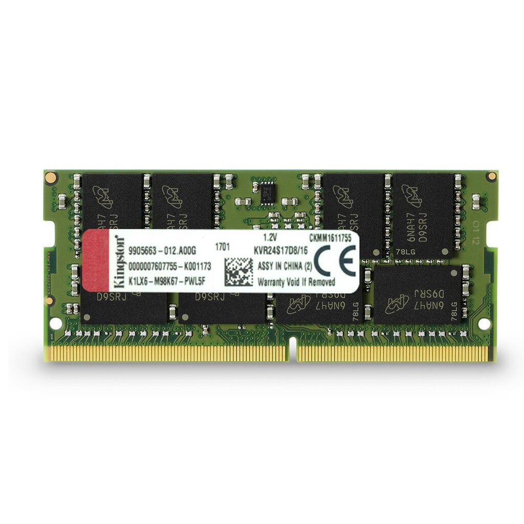 ⚡️กรุงเทพฯด่วน1ชั่วโมง⚡️ KINGSTON VALUE RAM KVR24S17D8/16 16GB 16GBX1 DDR4/2400 RAM NOTEBOOK ประกันตลอดอายุการใช้งาน